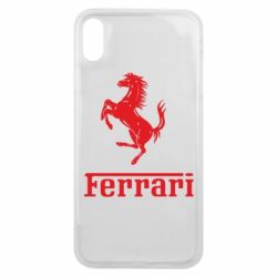 Чехол для iPhone Xs Max логотип Ferrari - PrintSalon