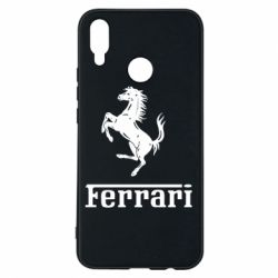 Чехол для Huawei P Smart Plus 2018 логотип Ferrari