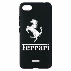 Чехол для Xiaomi Redmi 6A логотип Ferrari - PrintSalon