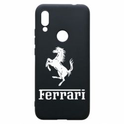 Чехол для Xiaomi Redmi 7 логотип Ferrari - PrintSalon