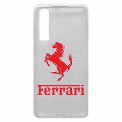 Чехол для Huawei P30 логотип Ferrari - PrintSalon