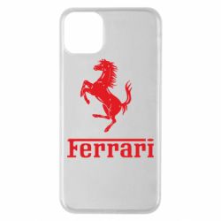 Чехол для iPhone 11 Pro Max логотип Ferrari - PrintSalon