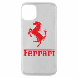 Чехол для iPhone 11 Pro логотип Ferrari - PrintSalon