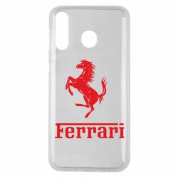 Чехол для Samsung M30 логотип Ferrari - PrintSalon