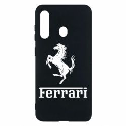 Чехол для Samsung M40 логотип Ferrari - PrintSalon