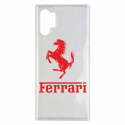 Чехол для Samsung Note 10 Plus логотип Ferrari