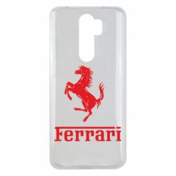 Чехол для Xiaomi Redmi Note 8 Pro логотип Ferrari - PrintSalon