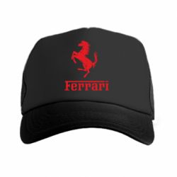 Кепка-тракер логотип Ferrari - PrintSalon