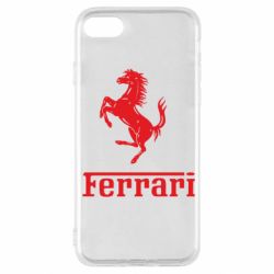 Чехол для iPhone SE 2020 логотип Ferrari - PrintSalon