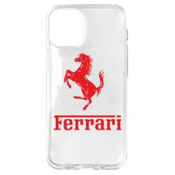 Чехол для iPhone 12 mini логотип Ferrari - PrintSalon