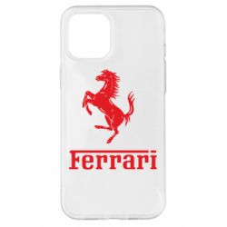 Чехол для iPhone 12 Pro Max логотип Ferrari - PrintSalon