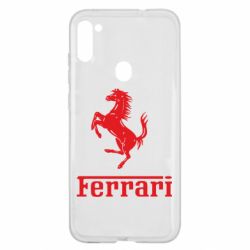Чехол для Samsung A11/M11 логотип Ferrari - PrintSalon