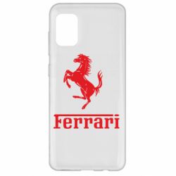 Чехол для Samsung A31 логотип Ferrari - PrintSalon
