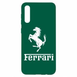 Чехол для Samsung A50 логотип Ferrari - PrintSalon