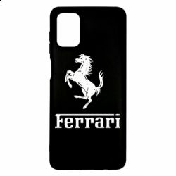 Чехол для Samsung M51 логотип Ferrari - PrintSalon
