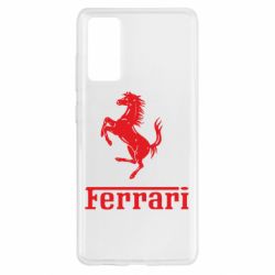 Чехол для Samsung S20 FE логотип Ferrari - PrintSalon