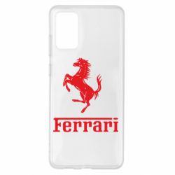 Чехол для Samsung S20+ логотип Ferrari - PrintSalon