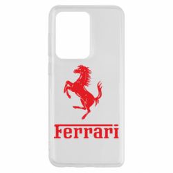 Чехол для Samsung S20 Ultra логотип Ferrari - PrintSalon