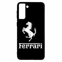 Чехол для Samsung S21+ логотип Ferrari - PrintSalon