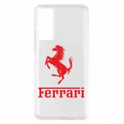 Чехол для Huawei P Smart 2021 логотип Ferrari - PrintSalon