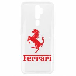 Чехол для Oppo A5/A9 2020 логотип Ferrari - PrintSalon