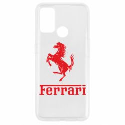 Чехол для Oppo A53/A32/A33 логотип Ferrari - PrintSalon