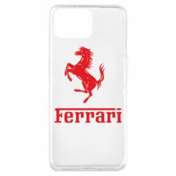 Чехол для Oppo A73 логотип Ferrari - PrintSalon