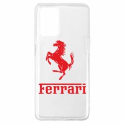 Чехол для Oppo A74 4G логотип Ferrari - PrintSalon