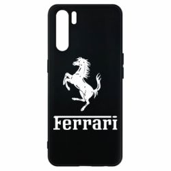 Чехол для Oppo A91/Reno3 логотип Ferrari - PrintSalon