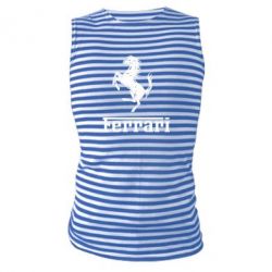 Майка-тельняшка логотип Ferrari - PrintSalon