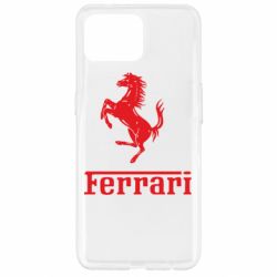 Чехол для Oppo Reno 4 Lite логотип Ferrari - PrintSalon