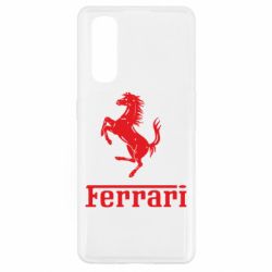Чехол для Oppo Find X2 логотип Ferrari - PrintSalon