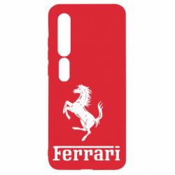 Чехол для Xiaomi Mi10/10 Pro логотип Ferrari - PrintSalon
