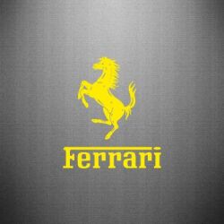 Наклейка логотип Ferrari - PrintSalon