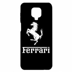 Чехол для Xiaomi Redmi Note 9S/9Pro/9Pro Max логотип Ferrari - PrintSalon