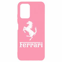 Чехол для Xiaomi Redmi Note 10 логотип Ferrari - PrintSalon