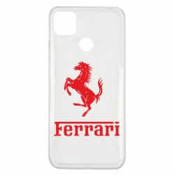 Чехол для Xiaomi Redmi 9c логотип Ferrari - PrintSalon