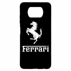 Чехол для Xiaomi Poco X3 логотип Ferrari - PrintSalon