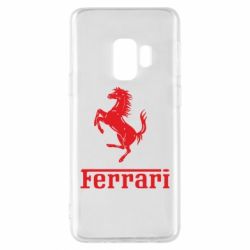 Чехол для Samsung S9 логотип Ferrari - PrintSalon