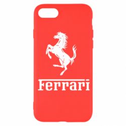 Чехол для iPhone SE 2022 логотип Ferrari - PrintSalon