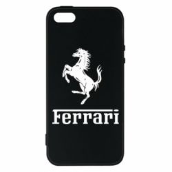 Чехол для iPhone5/5S/SE логотип Ferrari - PrintSalon