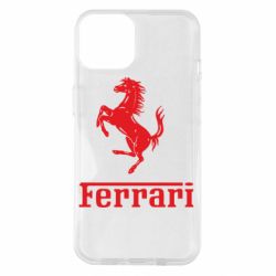 Чехол для iPhone 14 логотип Ferrari - PrintSalon