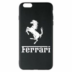 Чехол для iPhone 6 Plus/6S Plus логотип Ferrari - PrintSalon