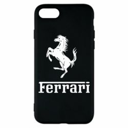 Чехол для iPhone 7 логотип Ferrari - PrintSalon