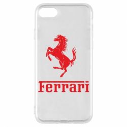 Чехол для iPhone 8 логотип Ferrari - PrintSalon