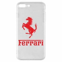 Чехол для iPhone 8 Plus логотип Ferrari - PrintSalon