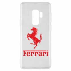 Чехол для Samsung S9+ логотип Ferrari - PrintSalon