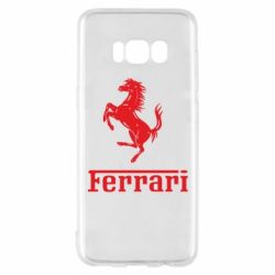 Чехол для Samsung S8 логотип Ferrari - PrintSalon