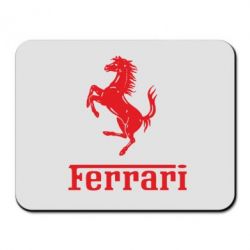 Коврик для мыши логотип Ferrari - PrintSalon