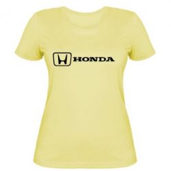 Женская футболка Логотип Honda - PrintSalon